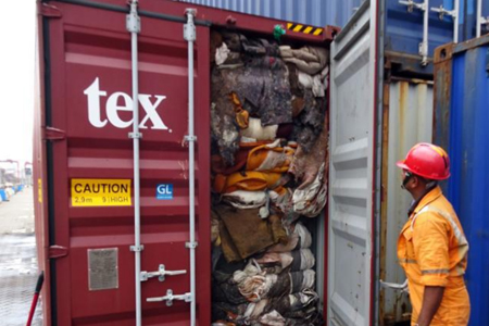 斯里兰卡退回洋垃圾 垃圾中包含人体器官