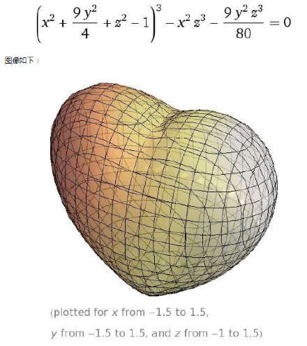 数学表白公式大全 用较浪漫的数学表白